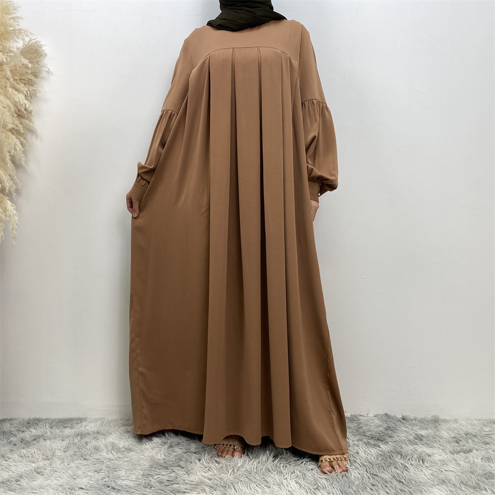6683#2023 High Quality 10 Colors Chiffon Maxi Dress For Muslim Women Ramanda Eid Fashion