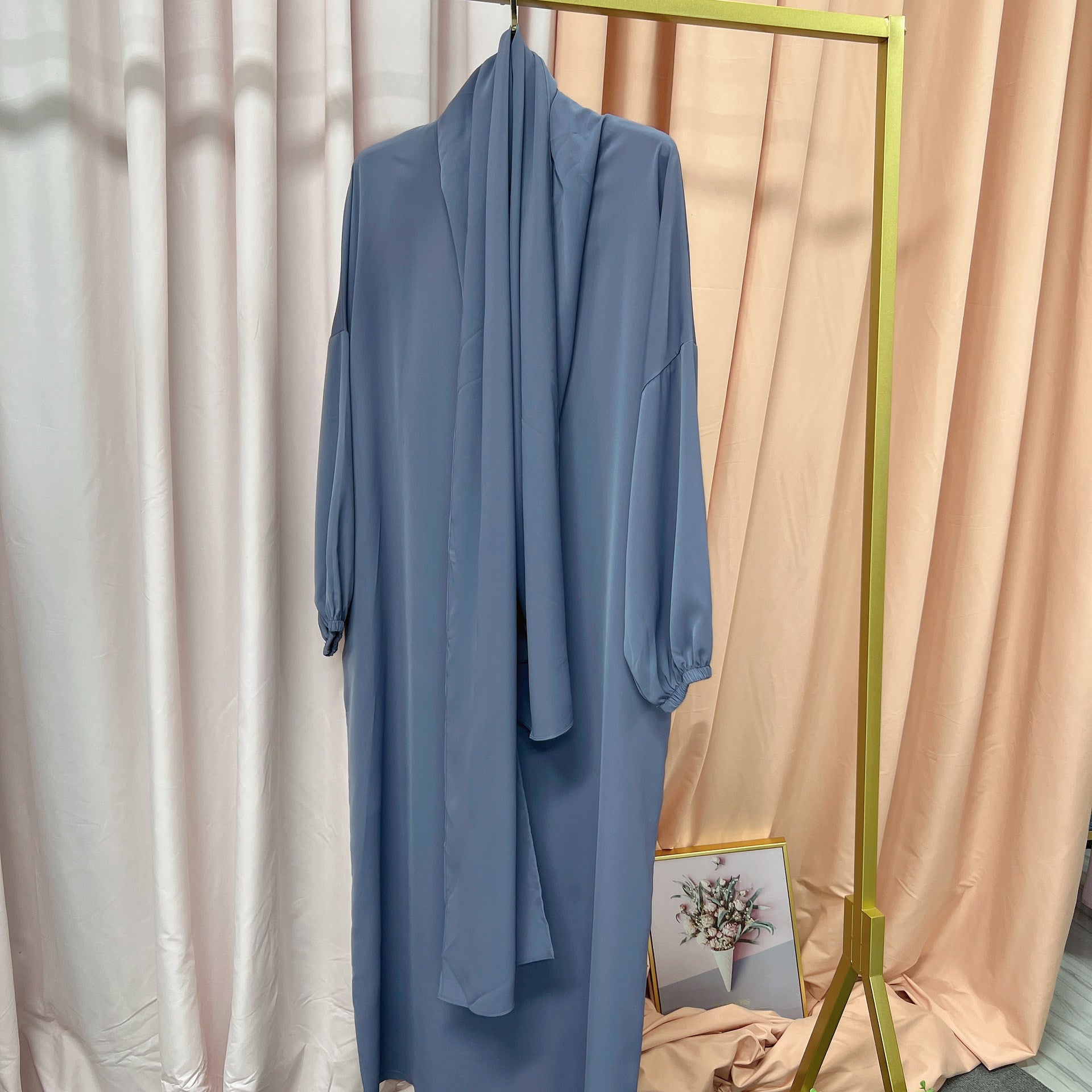 1499#Hoodie Abaya Islamic Clothing Hijab Jilbab_ Dress for Daily Wear
