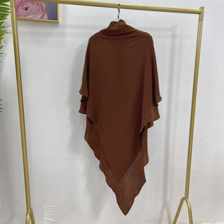 HJ908#Latest Abaya Women Islamic Dress Hijab Scarf Two Layers Long Khimar Wholesale in Stock