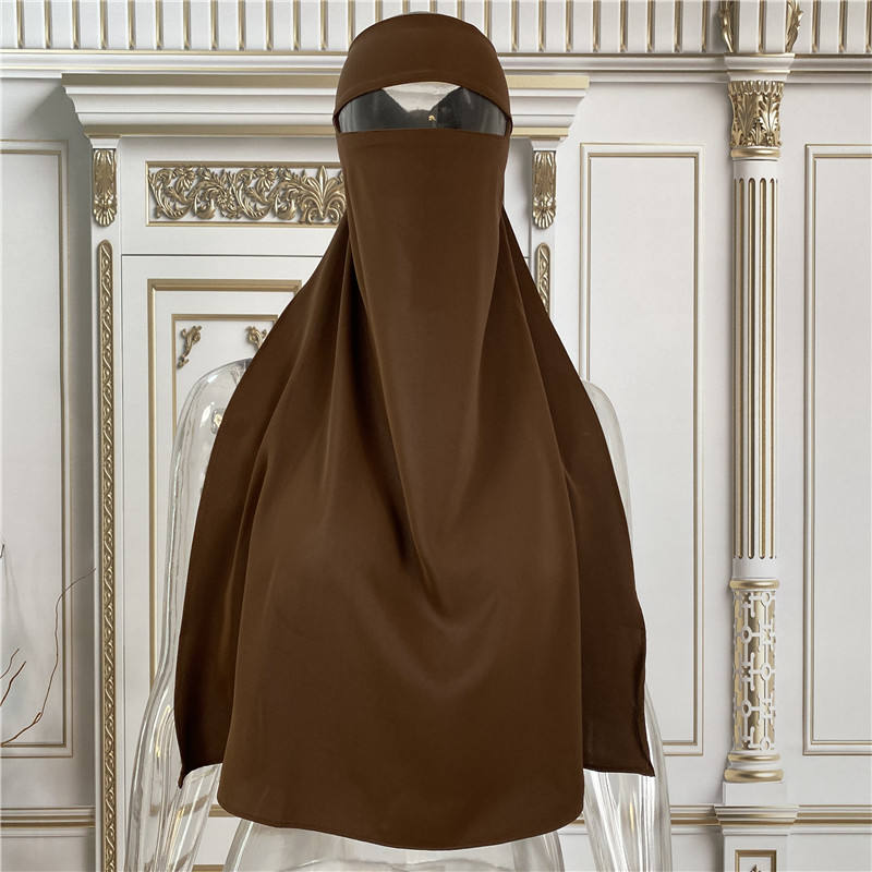 2233# 12 Colors Prayer Khimar Hijab Niqab Islamic Simple Face Cover Scarf