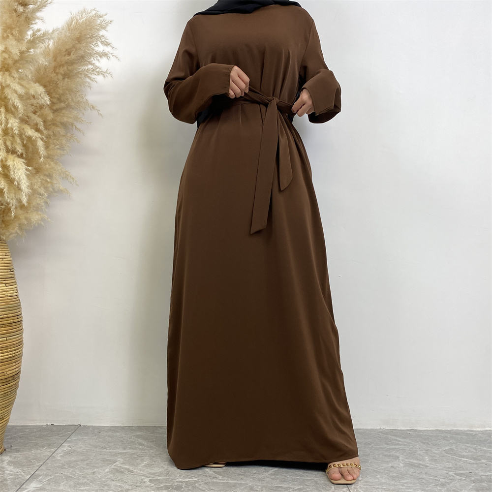 597# Muslim women nida closed abayas with side pockets