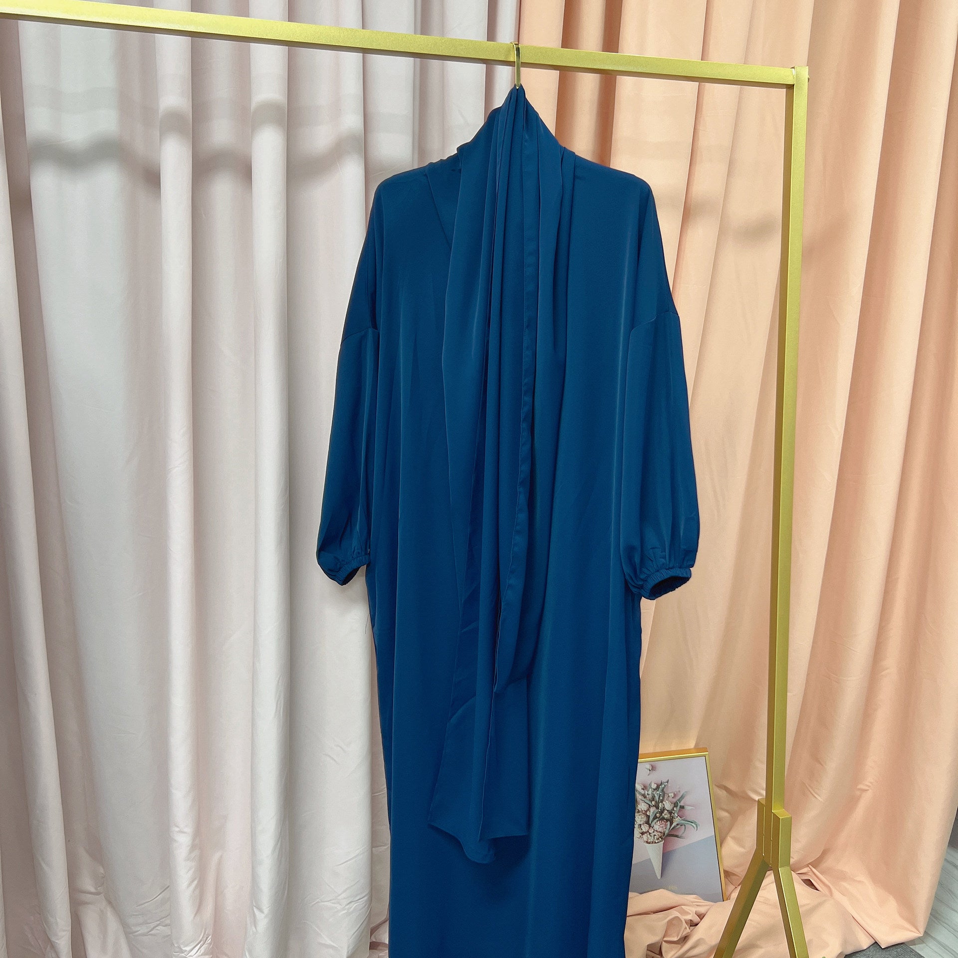1499#Hoodie Abaya Islamic Clothing Hijab Jilbab_ Dress for Daily Wear