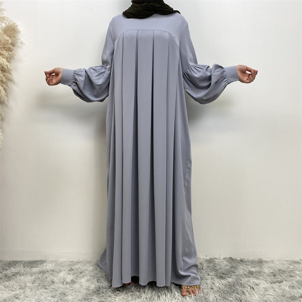 6683#2023 High Quality 10 Colors Chiffon Maxi Dress For Muslim Women Ramanda Eid Fashion
