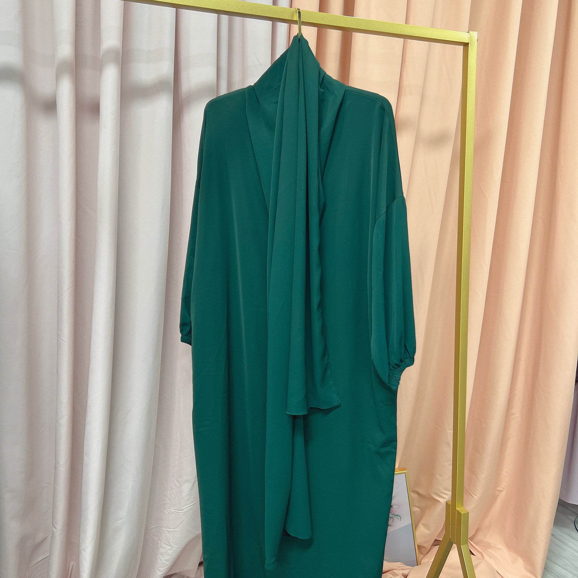 1499#Hoodie Abaya Islamic Clothing Hijab Jilbab_ Dress for Daily Wear