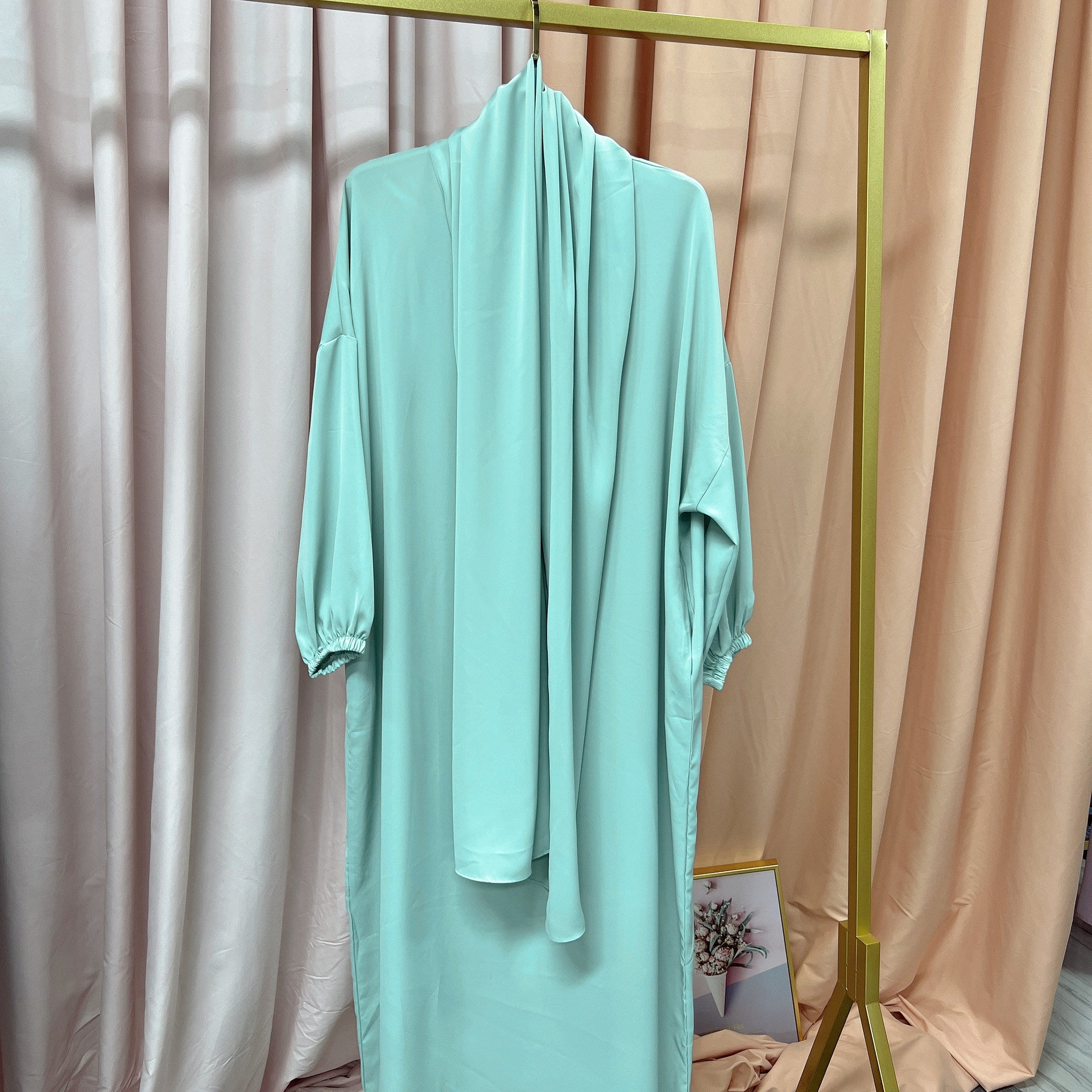 1499#Hoodie Abaya Islamic Clothing Hijab Jilbab_ Dress for Daily Wear