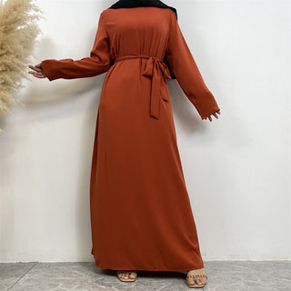 597# Muslim women nida closed abayas with side pockets