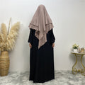 2307# New arrival wrinkle crepe two layer fashion prayer scarf head cover shawl