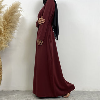 597# Muslim women nida closed abayas with side pockets