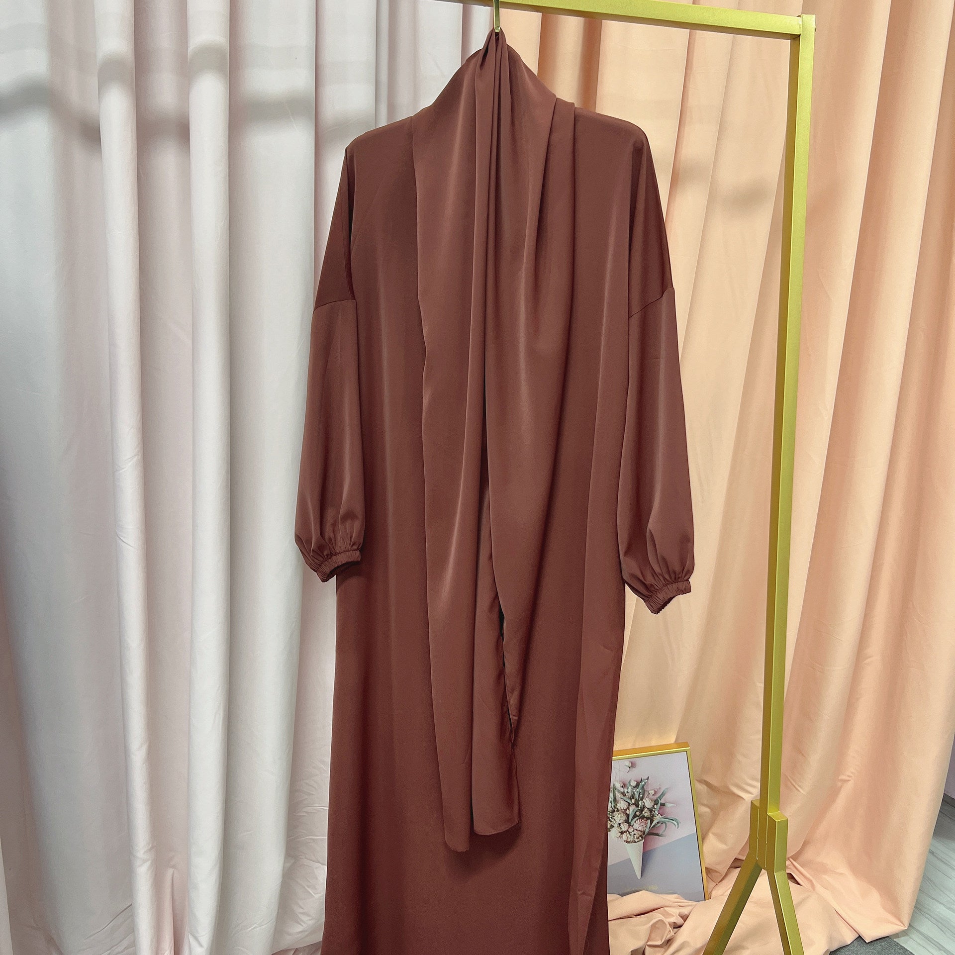 1499#Hoodie Abaya Islamic Clothing Hijab Jilbab_ Dress for Daily Wear