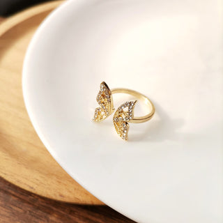 R6#Luxury Gold Color Pearl Zircon Rings for Woman Fashion Elegant Jewelry Gifts