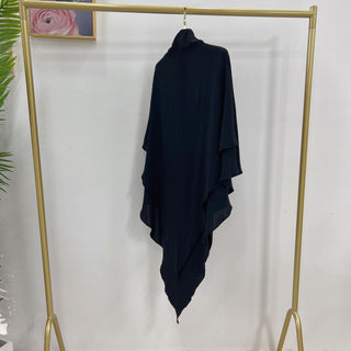 HJ908#Latest Abaya Women Islamic Dress Hijab Scarf Two Layers Long Khimar Wholesale in Stock