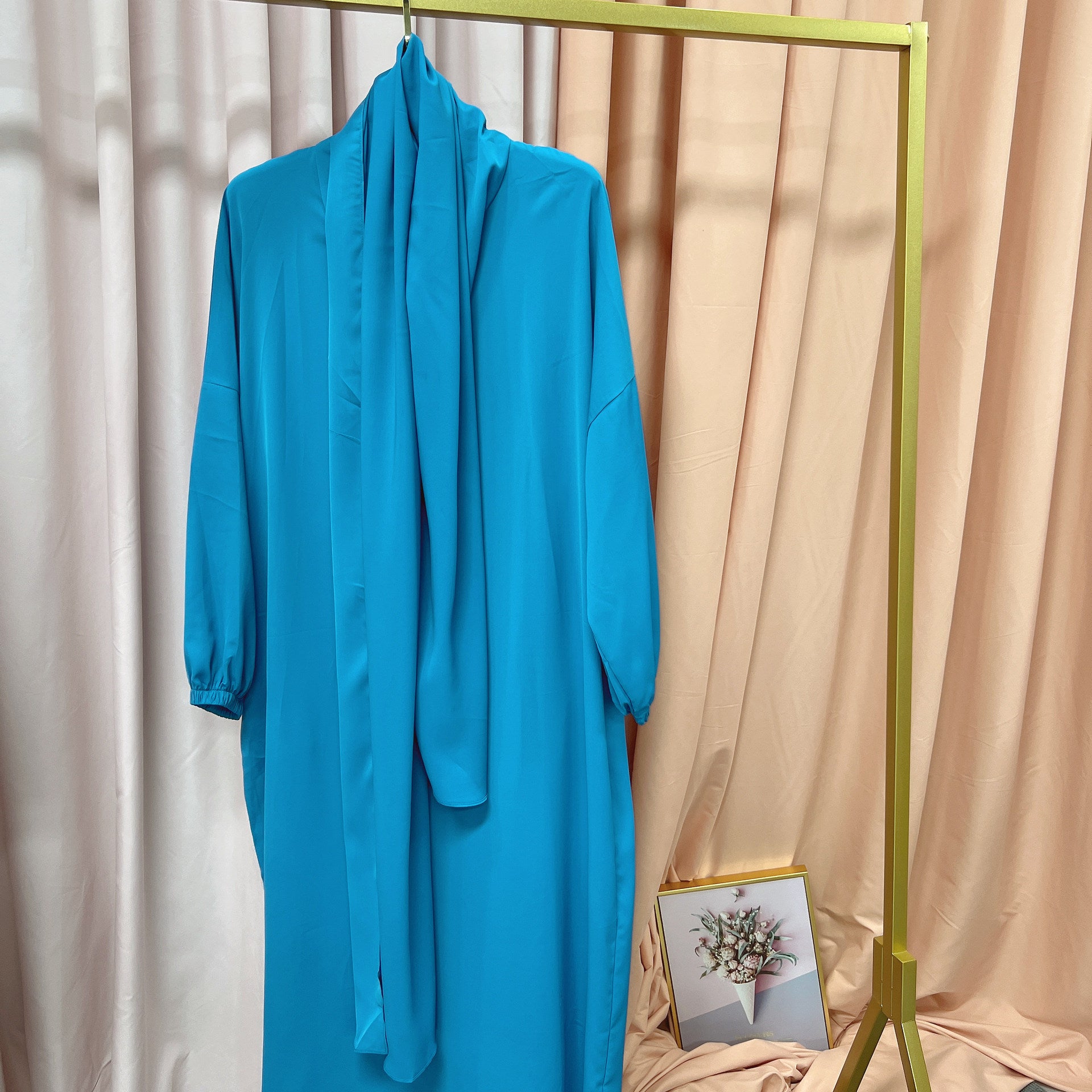1499#Hoodie Abaya Islamic Clothing Hijab Jilbab_ Dress for Daily Wear