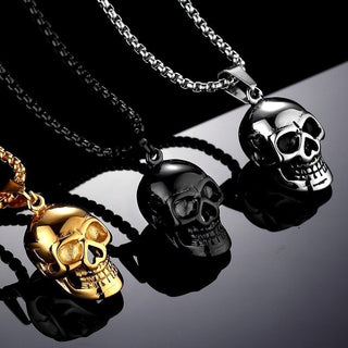 NM4# 2022 Hot selling New Design Skull Men's Stainless Steel Necklace Pendant