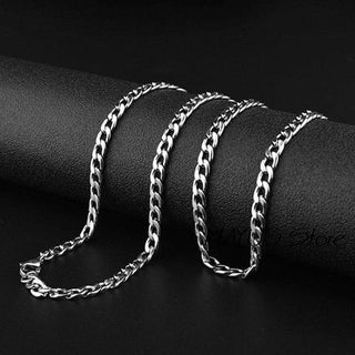 NM1#Long Stainless Steel Chain Necklace Hip Hop for Women Men on The Neck Fashion Jewelry Accessories Choker Valentine's Day