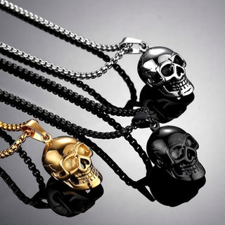 NM4# 2022 Hot selling New Design Skull Men's Stainless Steel Necklace Pendant